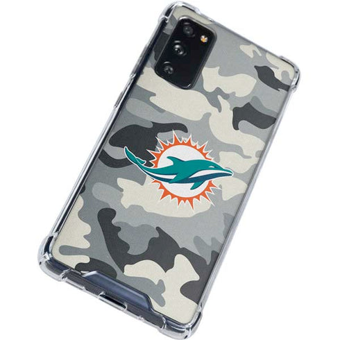 NFL Miami Dolphins Camo Galaxy S20 FE Clear Case